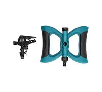 360° Rotating Garden Sprinkler | Automatic Lawn Irrigation Nozzle with Adjustable Spray Distance | Plastic Rocker Sprinkler for Lawn/Nursery/Garden | 1/2 Inch Thread (Dark Green)