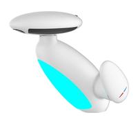 360° Rotating Pull-Out Washbasin Faucet with, Penguin Faucet, 4 Water Flow Modes & LED Light, 4 mode bathroom faucet, Hot and Cold Water Sink, Vanity Fau-cet with Pull Out Sprayer (White)
