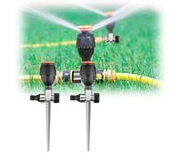 360° Rotation Auto Irrigation System Garden Lawn Sprinkler Patio, Water Sprinkler for Lawn Yard Outdoor, Adjustable at Will for Outdoor Grass Garden Yard Lawns (2PCS)