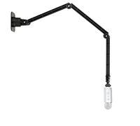 360 ° staffa da scrivania supporto a sospensione Boom Scissor braccio del supporto del treppiedi con testa a sfera compatibile per Logitech webcam C922 x C922 C930E C930 C920 C615-black