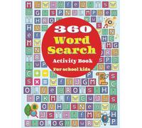 360 Word Search Activity Book for School kids: Word Search puzzle book for school kids