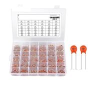 3600Pcs Capacitor Assortment Kit 36Values x 100Pcs 1pF-100nF 50V Disc Ceramic Capacitors Set MQXFCZUX
