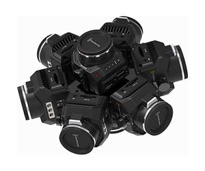 360RIZE Rig video a 360° per fotocamere Blackmagic Design Micro Cinema 2K e Micro Cinema Studio 4K Nero