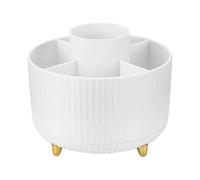 360Rotating Makeup Organiser, Makeup Brush Holder with 5 Compartments, Rotating Brush Organiser for Cosmetics Perfume Jewellery for Dressing