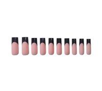 360x/scatola unghie finte francesi con punta nera per spingere le unghie finte copertura completa delle unghie accessori manicure 360x copertura completa unghie finte unghie finte francese