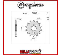 361855015 PIGNONE TRASMISSIONE 15 PASSO 630 SUZUKI GS 1000 A, E, L, S 1978- 1000