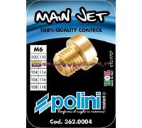 362.0004 SET 10 GETTI DELLORTO 6 MM. DAL 100 AL 118 (INCREM.2)