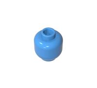 3626b mini testa a tinta unita, bullone aperto bloccato, 50Pezzi, GDS-1417, compatibile con mattoncini Lego, colore: azzurro 102