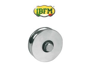 364/P IBFM - COPPIA Ruota per cancelli 1 cuscinetto a sfera gola tonda d.16