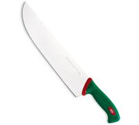 Sanelli Coltello Affettare Cm.33 Premana in Acciaio Inox Professionale, Manico con tecnologia antibatterica Verde e Rosso - multicolore acciaio inox 102633