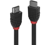 LINDY - Cavo HDMI 2.0 Black Line 1 Metro, Cavetto High Speed 4k@60Hz HDMI 2.0 18G 3D 1080p HDCP 2.2 120Hz 144Hz HDR ARC CEC ATC | Compatibile con TV, PC, Xbox, PS5, Blu-ray, Soundbar con Ethernet