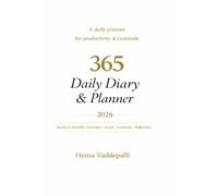 365 Daily Dairy & Planner 2026: Yearly Calendar | Goal Setting | Daily Gratitude Journal for Productivity, Mindfulness & Personal Growth