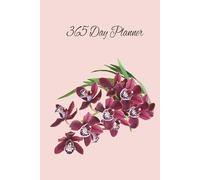 365 Day Planner: Daily Organiser with To-Do Lists, Appointments, Goals, Mood & Fitness Tracking | Elegant Hardback Orchid Design