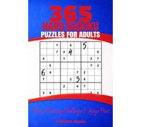 365 Hard Sudoku Puzzles for Adults - Brain-Boosting Challenge & Large Print