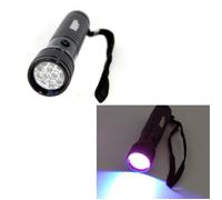 365nm 12-LEDs UV Flashlight/Blacklight Campeggio Escursioni Ultra Viola Torcia