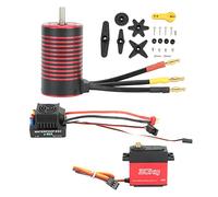 3660 Motore senza spazzole da 80A Platinum a filo corto ESC senza spazzole Truccia versione da 30 kg Set per 1/10 1/8 RC Auto (3800kV)