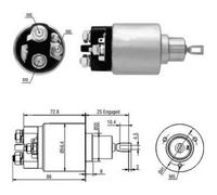 367 CV Elettromagnete Motore d'avviamento per MERCEDES CLK Cabrio A209 CLK 55 AM