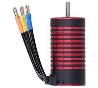 3670 1700kV Motore senza spazzole High Torque impermeabile 4 pali Dismio di calore in alluminio CNC per 1/8 1/10 RC Racing Off Cars Black Red Black 36x70mm