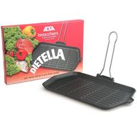 ILSA Bistecchiera Dietella rettangolare in ghisa cm 23x36 - nero ghisa 02050230GBS