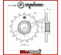 367224017 PIGNONE TRASMISSIONE 17 PASSO 525 BMW HP 4 2013-2014 1000CC