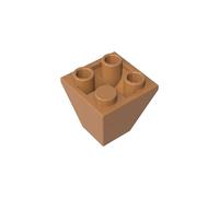3676 Mattoncini Pendio Inverso 2x2 d’Angolo, 50 Pezzi GDS-1040-compatibile con Lego Mattoncini da Costruzione, Colore Chair moyenne foncée
