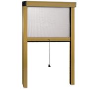 36791 ZANZARIERA IRS IN ALLUMINIO SOTTILE VERTICALE BRONZO CM. 120x160 RIDUCIBIL