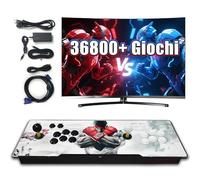 36800+ giochi in un'unica console retrò,console per videogiochi 1280*720P con 2 joystick, stick di gioco con uscita HD per PC/proiettore/TV,supporto per controller esterno