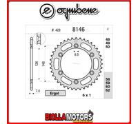 368146060 CORONA TRASMISSIONE 60 PASSO 428 SUZUKI RM 125 A - B - C ( #428 ) 1977