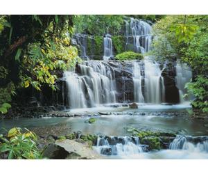 368x254cm Gigante Carta da Parati Murale Cascate IN The Forest Camera Decor Arte