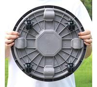 Ø 36cm Plant Caddy con Ruote, Carrello Rotondo per Piante rulli, Carrello per vasi per Piante Pesanti con Ruote frenanti, Ruota per Pallet per Piante con Ruote, Supporto per Piante in Vaso, capacità