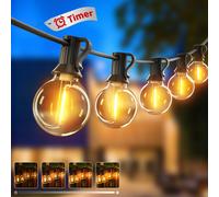 36M/120FT Catena Luminosa Esterno LED Dimmerabile 50+3LED Luci da Esterno