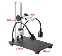 36MP 4K 1080P 60FPS USB Industria Video Microscopio Elettronico Della Macchina Fotografica 130X Zoom C-Mount Lens for Il Rilevamento della scheda madre Per riparazione e saldatura(1/4")