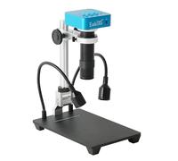 36MP 4K 1080P 60FPS USB Industria Video Microscopio Elettronico Della Macchina Fotografica 130X Zoom C-Mount Lens for Il Rilevamento della scheda madre Per riparazione e saldatura(A)