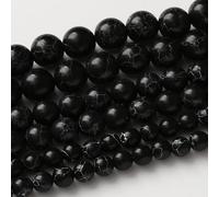 36pcs 10MM Nero Turchese Rotondo Sciolto Naturale Gemma Perline di Cristallo Della Pietra preziosa Perline di Gioielli Fare 15 "Eu9-k10509