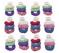 36pcs Elastico Merletto Coda Capelli Supporto per Cravatte Donne Bambina