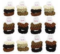 36pcs Elastico Merletto Coda Capelli Supporto per Cravatte Donne Bambina