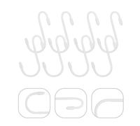 36pcs s gancio per asciugamano pesante gancio con cappuccio con cappuccio