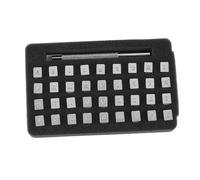 36Pcs Stampe Per Cuoio Punzone Per Metallo 3mm Stampe Letterarie Di Punzonatura Per DIY e Artigianato Con 36 Punteggi per Numeri e Lettere