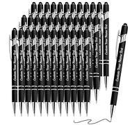 36PEZZI Penne personalizzate con nome inciso gratuitamente, penne a sfera con stilo, logo e messaggio, regali personalizzati per affari, laurea, matrimonio, compleanno - inchiostro nero