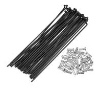36pz 14G J Piega Bici Acciaio Raggi 5.67" Ciclo Raggi con Cappucci