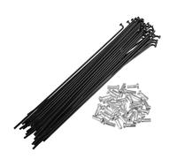 36pz 14G J Piega Bici Acciaio Raggi 6.85" Ciclo Raggi con Cappucci