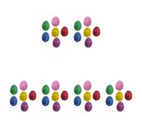 36PZ Plastic Egg Shakers Set 6, Percussioni Musicali Maracas Eggs Child Per5198