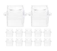 36Pz Scatole Osservazione Insetti Plastiche Trasparenti Con Lente