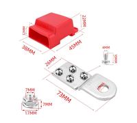 36V 100A per set terminali con coperchio in PVC per barca yacht per camper