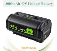 36V/40V 8Ah Batteria per Ryobi BPL3626D BPL3650 BPL3640D OP4026 OP4015 OP4050