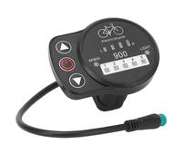 36V 48V Misuratore Elettrico LED Velocità Della Batteria Fari Interruttore Pannello di Visualizzazione per Controller KT (Connettore impermeabile)