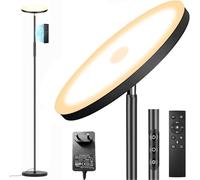 36W Lampada Da Terra Salotto, 3600LM Luminosa LED Piantana Dimmerabile con Telecomando e Touch Control, 2700K-6500K Moderna Lampada Da Terra per Soggiorno Letto Ufficio