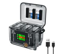36W PD Caricatore Rapido Sostituzione per DJI Action 5Pro/4/3 Batteria Hub di Ricarica 3 Modi Scatola di Ricarica Bidirezionale Alimentazione USB-C azione 5Pro/4/3 Gestore Ricarica Batteria Sport