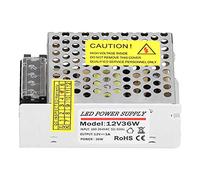 36W Switching Adapter 12V 3A | IP20 Protected LED Driver for Illumination Strips/Security Cameras/Industrial Controls | Aluminum Alloy Shell, 200ms Start Time, 85x58x33mm