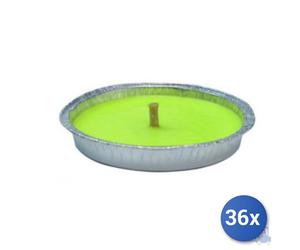 36x FIACCOLA PAPILLON ALLA CITRONELLA CIOTOLA IN ALLUMINIO cm 14x2,5